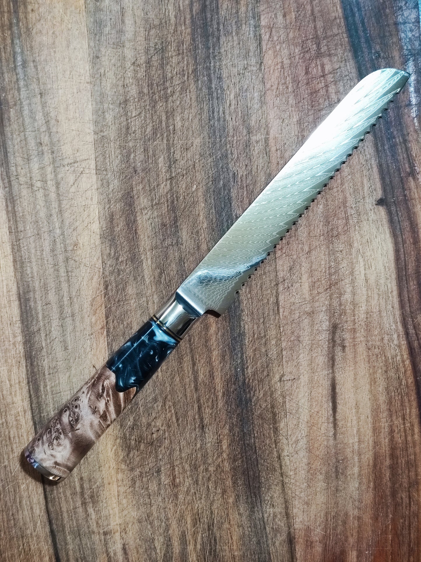 大马士革西式厨刀全套(欧式刀)