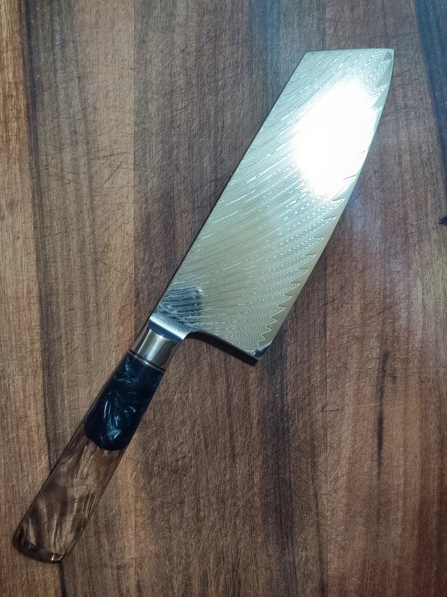 大马士革西式厨刀全套(欧式刀)